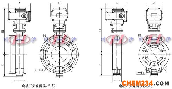 電動開關(guān)蝶閥外形尺寸